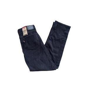 Levi's Pants Womens 30x30 Black 314 Shaping Straight Corduroy NWT
